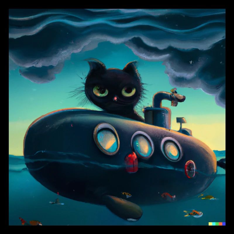 a cat submarine