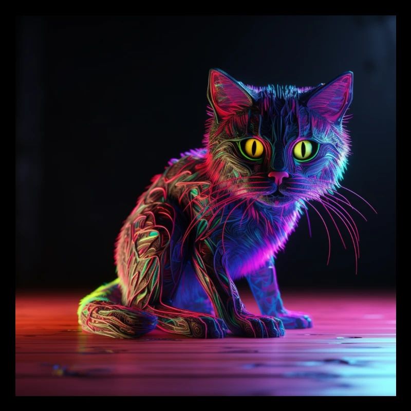 Neon Cat 1
