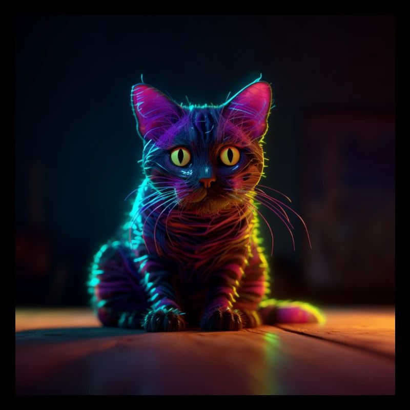 Neon Cat2