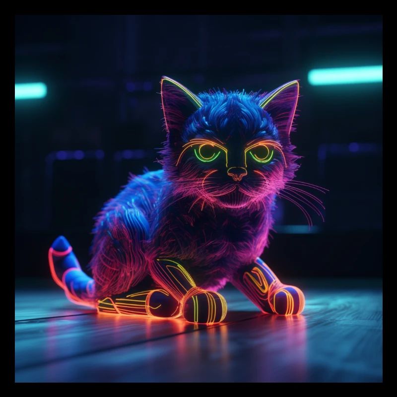 Neon Cat 3