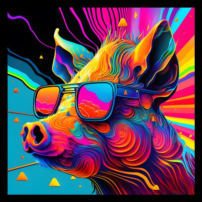 Cool Pig Roi Psychédélique