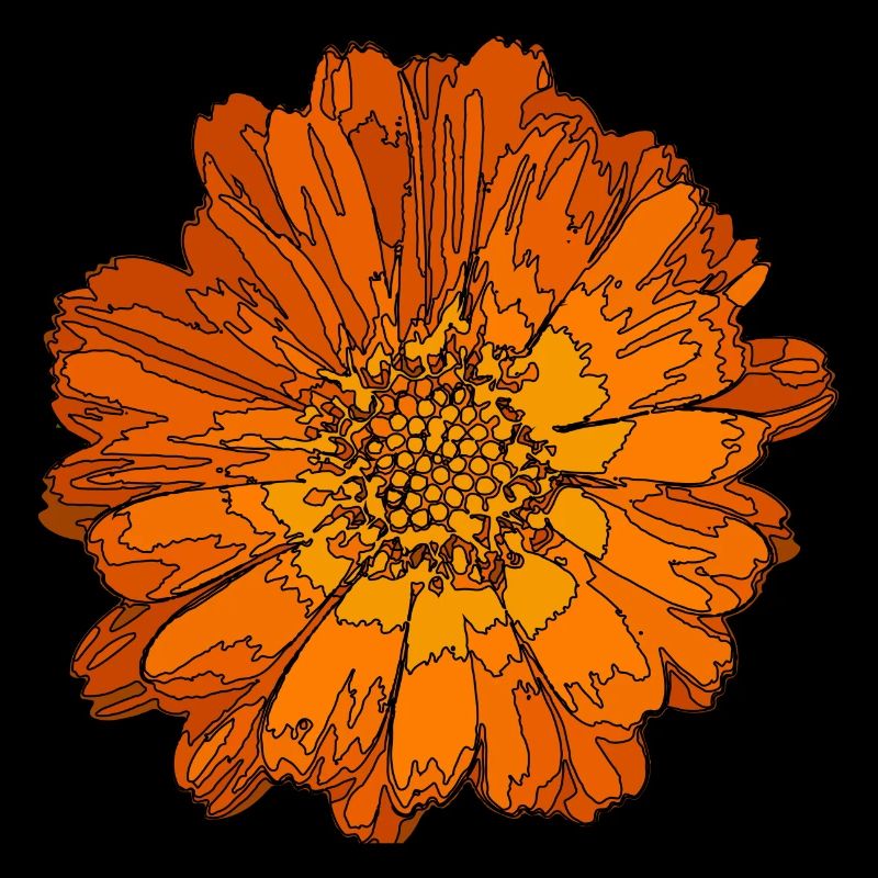 Abstract Marigold