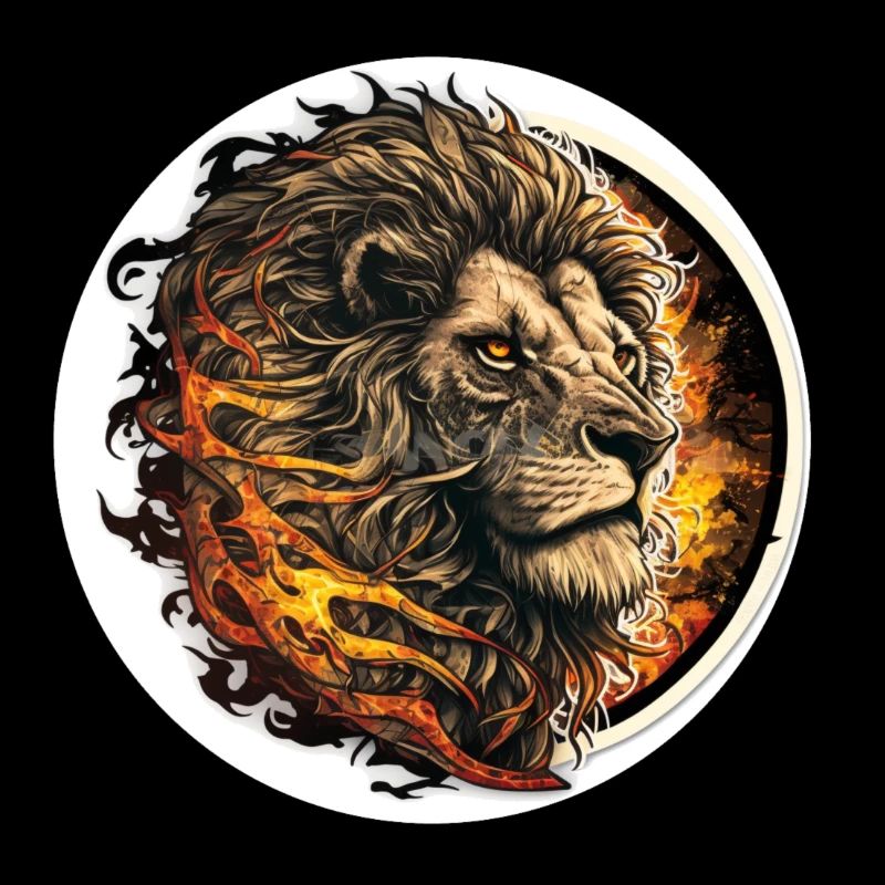 lion crinière de feu