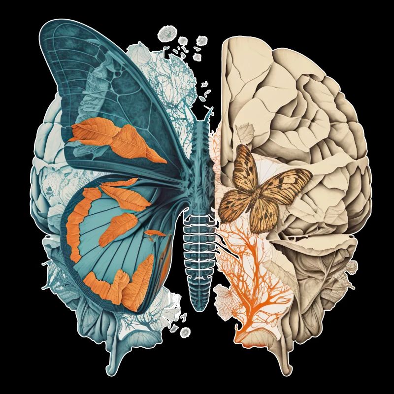 Butterfly brain Ur-Tshirt