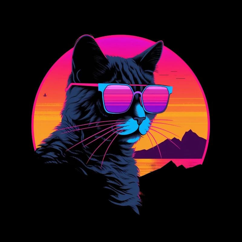 Katze Synthwave