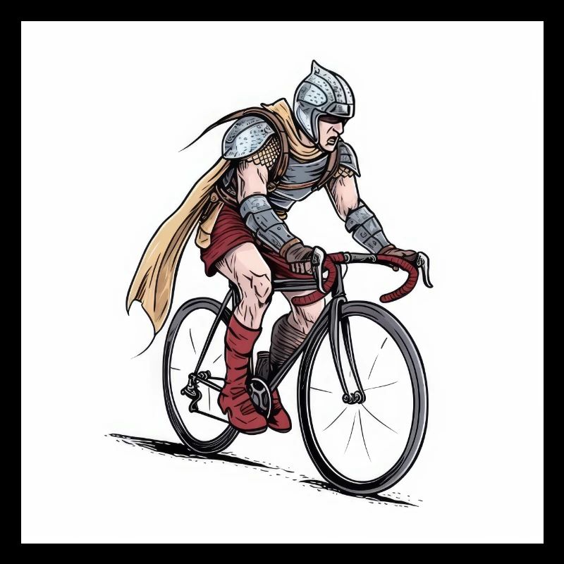 Road Warrior - Vikinger Krieger Rennradfahrer