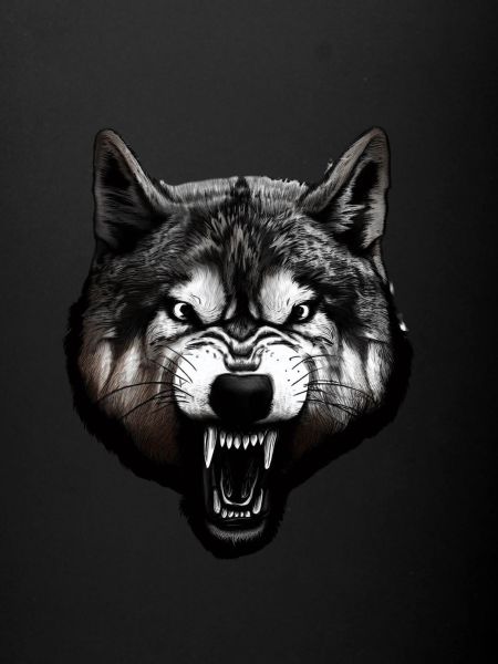 The biting wolf