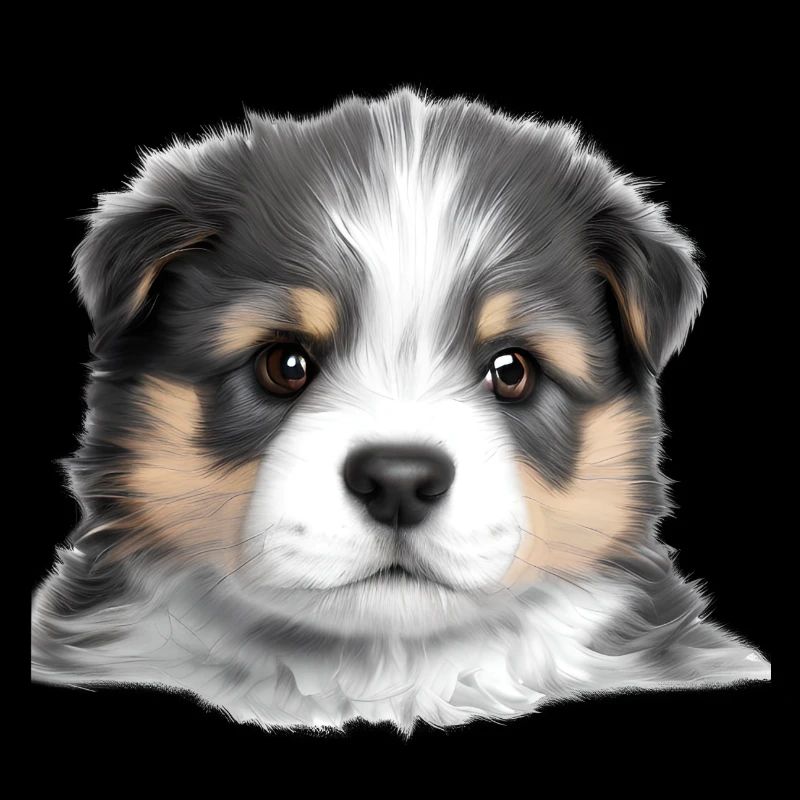 Propriétaire de chien chiot berger australien