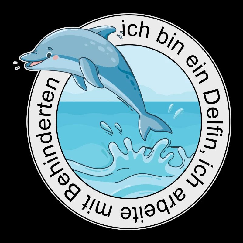 Ich bin ein Delfin, ich arbeite mit Behinderten