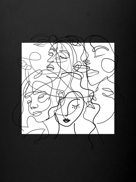 Face line white
