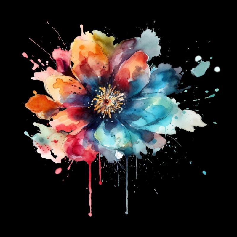 Watercolor Boho Blossom