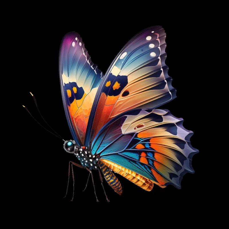 Conception colorée de papillon