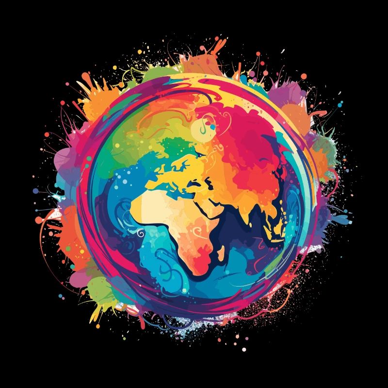 Colorful globe