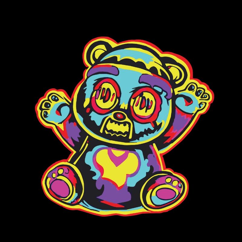 Horror Scary Bear Halloween Monster Mash