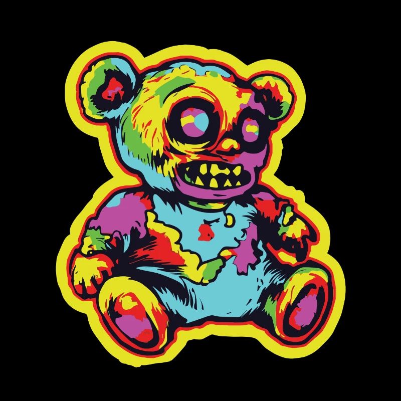 Horror Gruseliger Bär Halloween Unheimlicher Bär