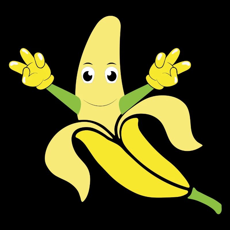 lustige Banane