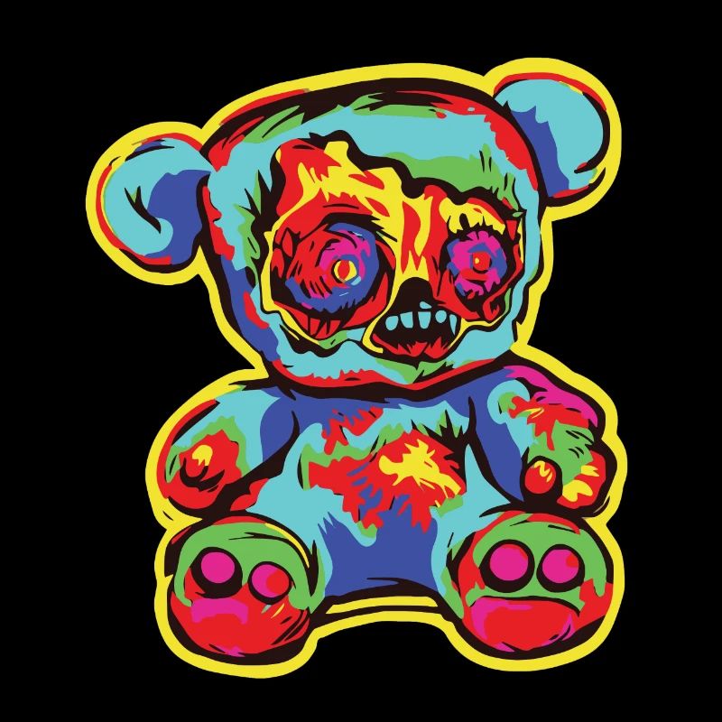 Horreur Effrayant Ours Halloween Shadow Dancer