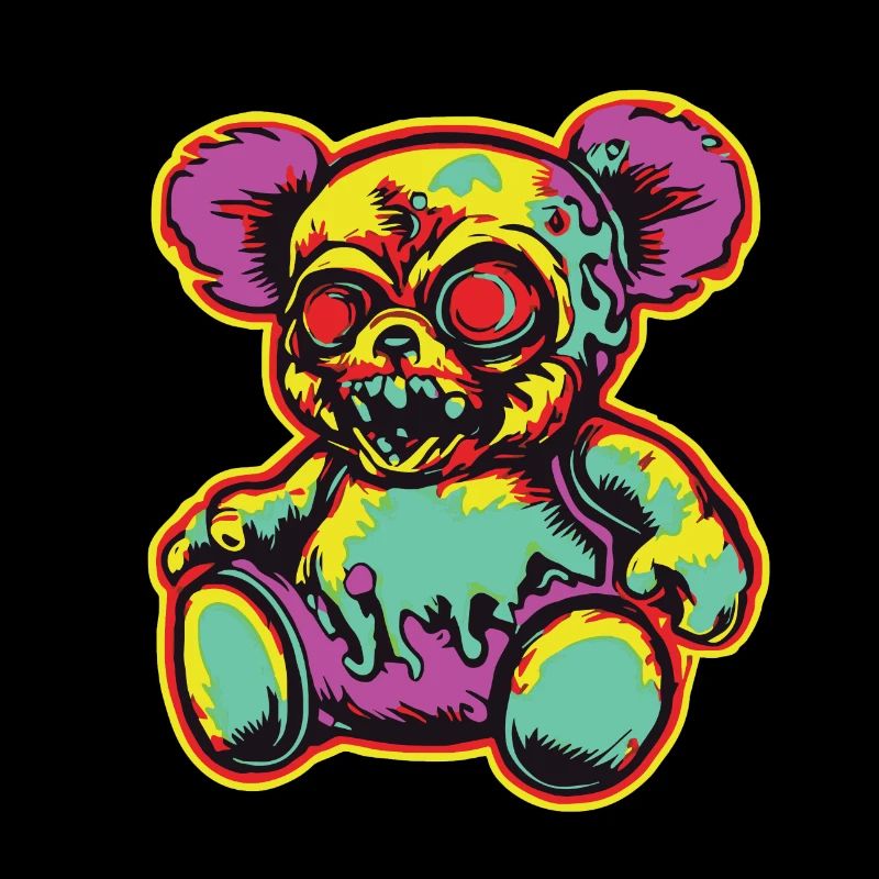 Horror Scary Bear Halloween Witch's Brew