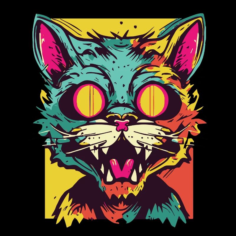 Horror Scary Zombie cat2