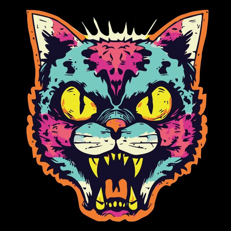 Horror Scary Zombie cat