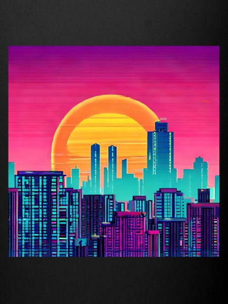 City at sunset