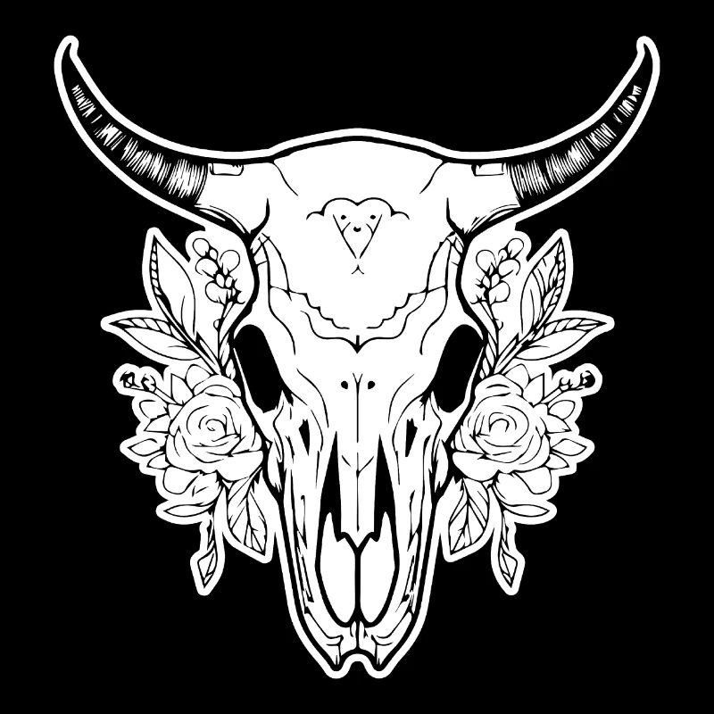 Cow Skull Boho