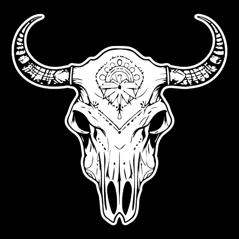 Cow Skull Boho