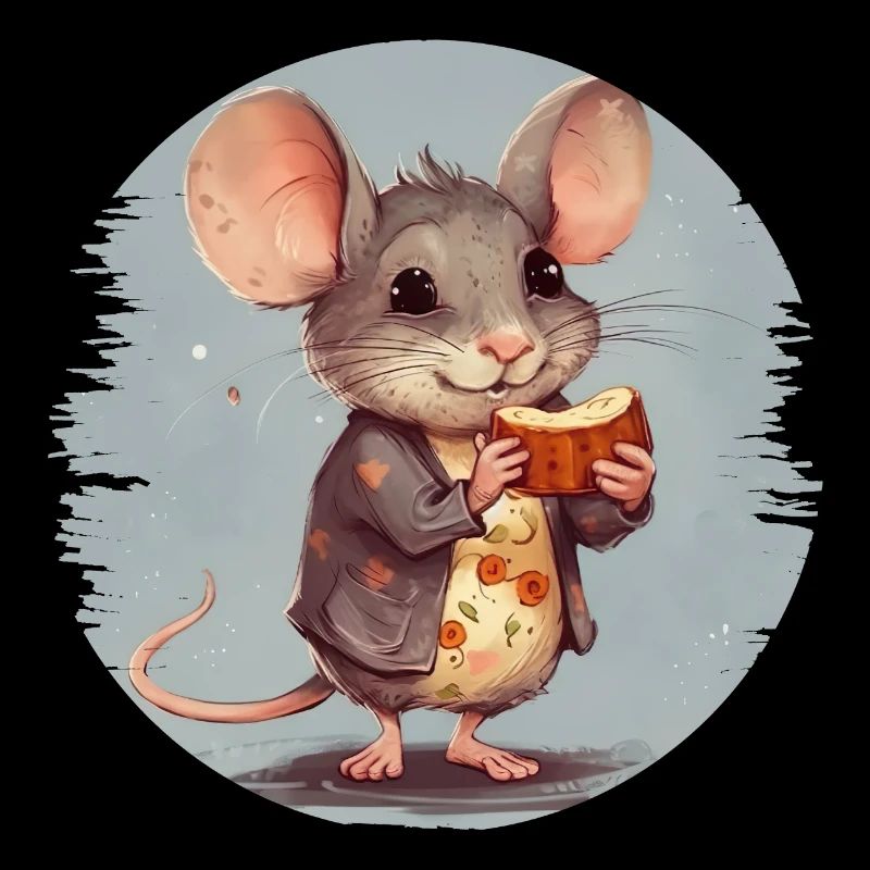 Souris avec barre de chocolat