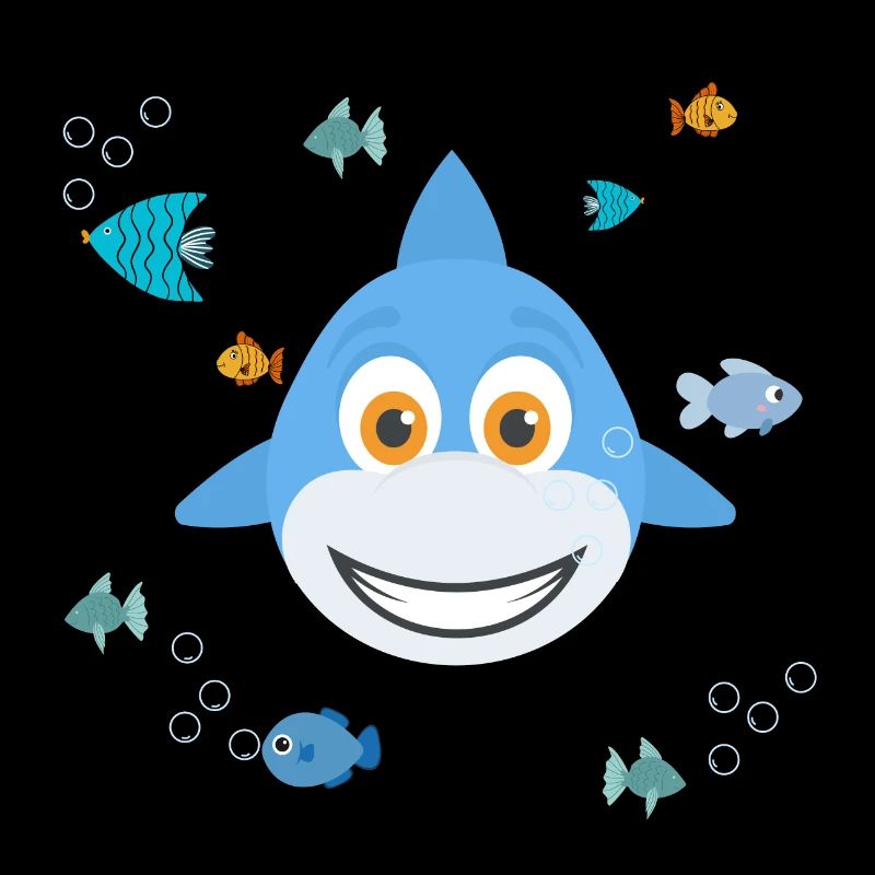 requin enfant avec petit poisson