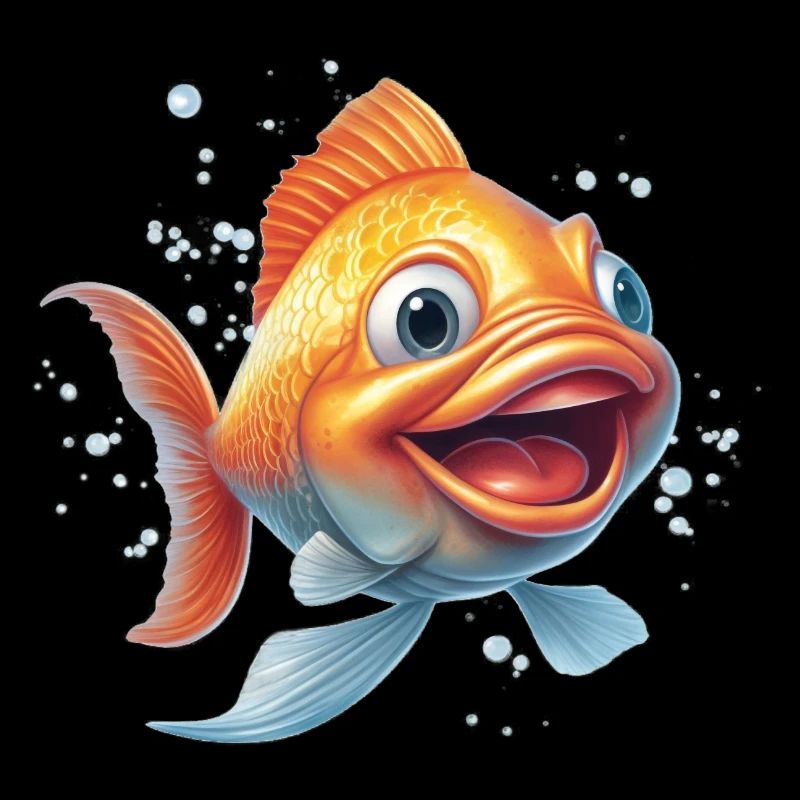 Strahlender Goldfisch