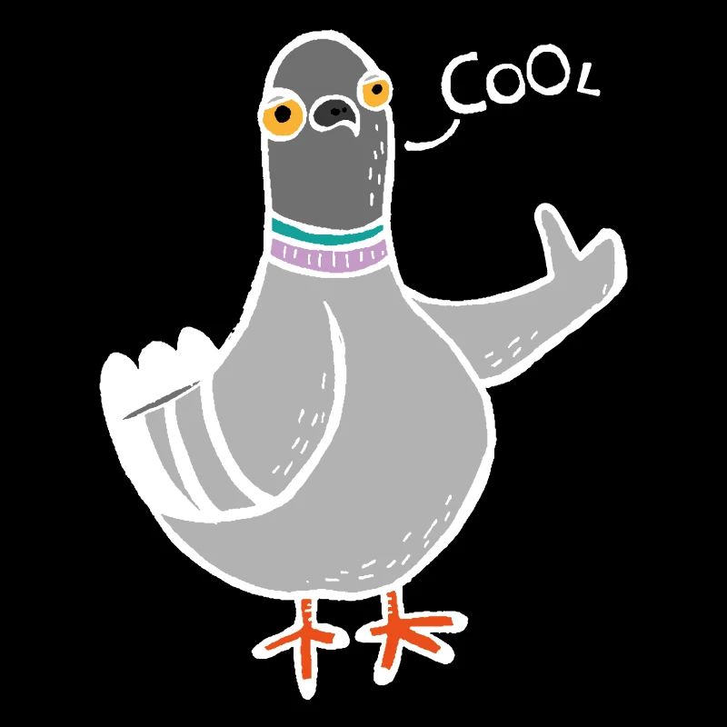 Coo / Cool Pigeon (White)
