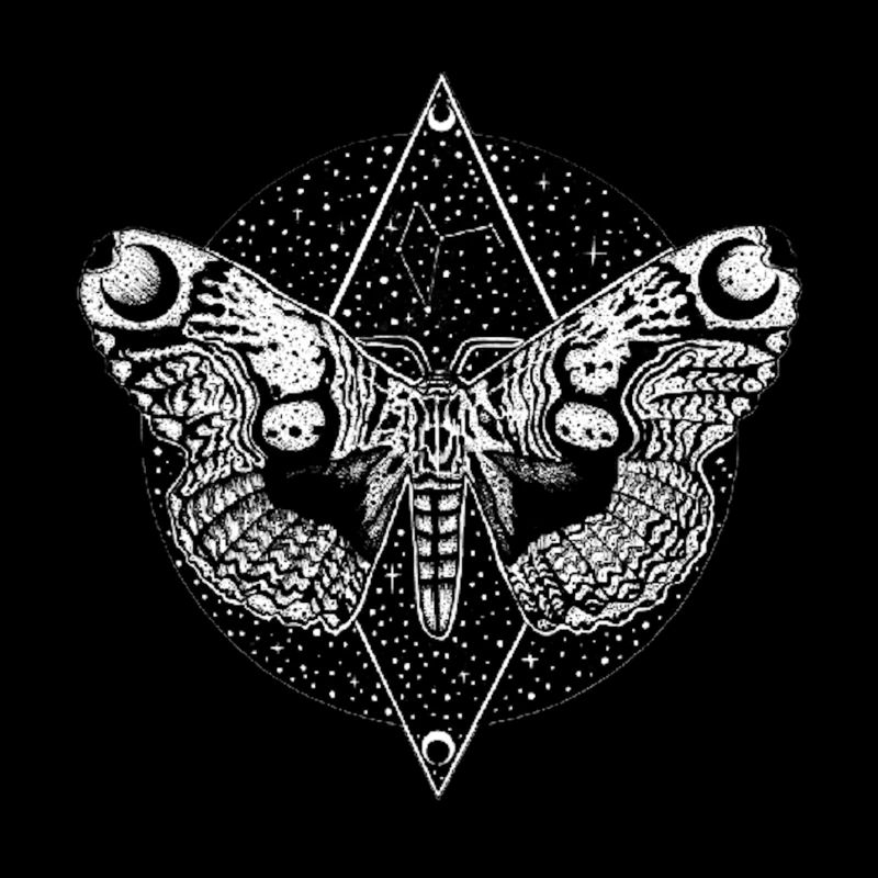 Motte und Nachthimmel