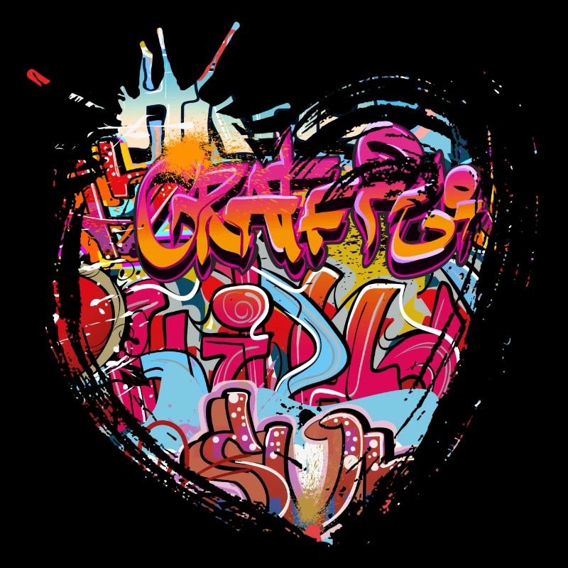 Graffiti style Splash hip hop couleurs peintre couleur
