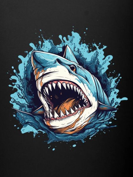 shark fish head 4