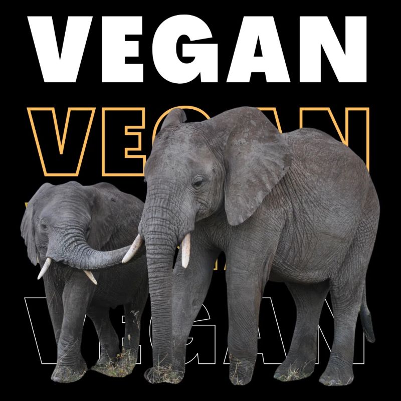 Éléphants végétaliens