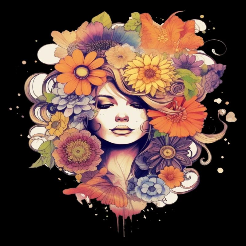 Flower Power Mädchen 5