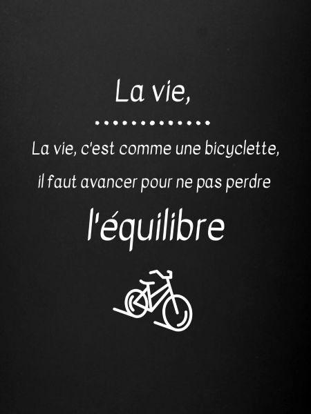Citation équilibre vélo