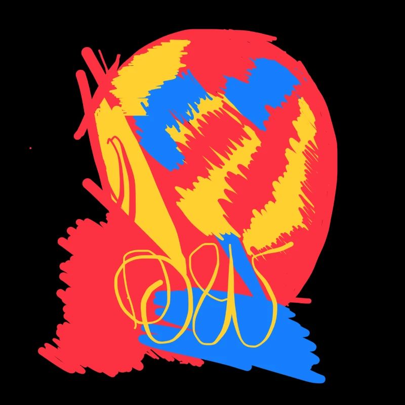 Blaurot abstrakt