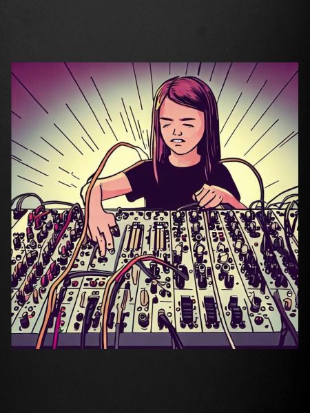 Synthesizer-Mädchen