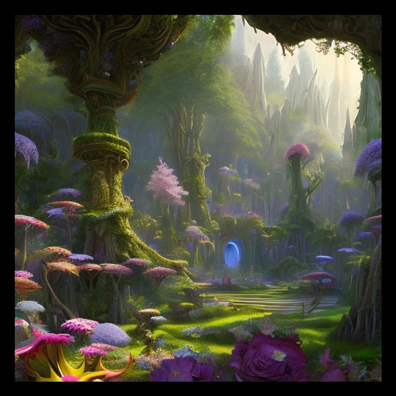 AI Arts Fleurs Jungle