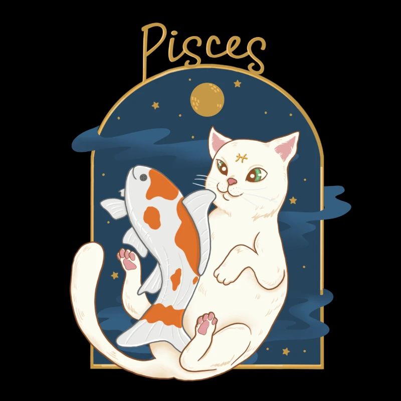 Pisces Zodiac Sign Cat