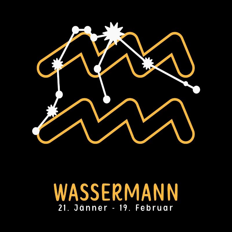 Sternzeichen Illustration Wassermann