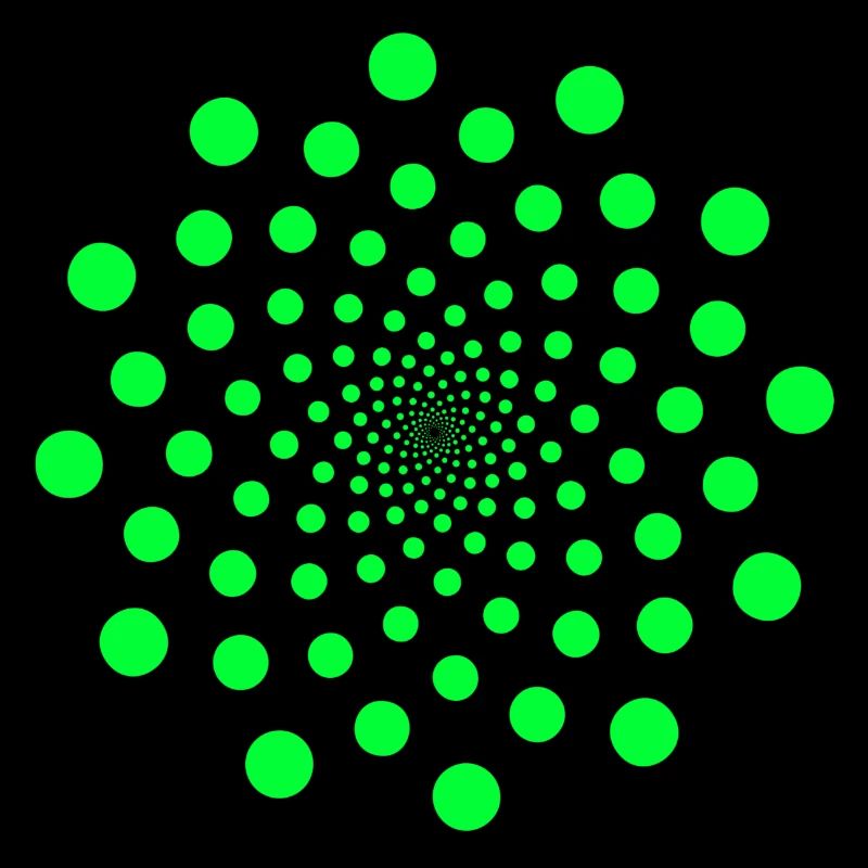 om signe chakra point infini vert néon