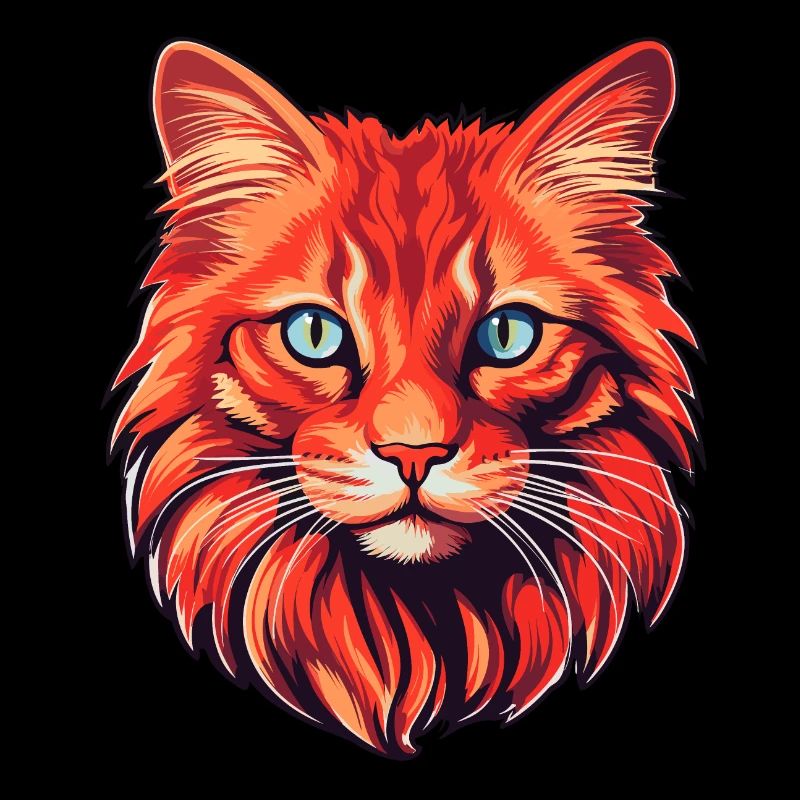 Chat rouge Chat domestique Chat Tête de chat Chat