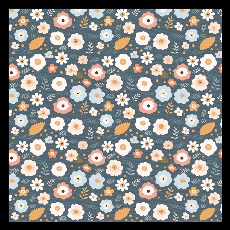 Blumen Nahtloses Muster Blumen Glückliche Blütenkunst