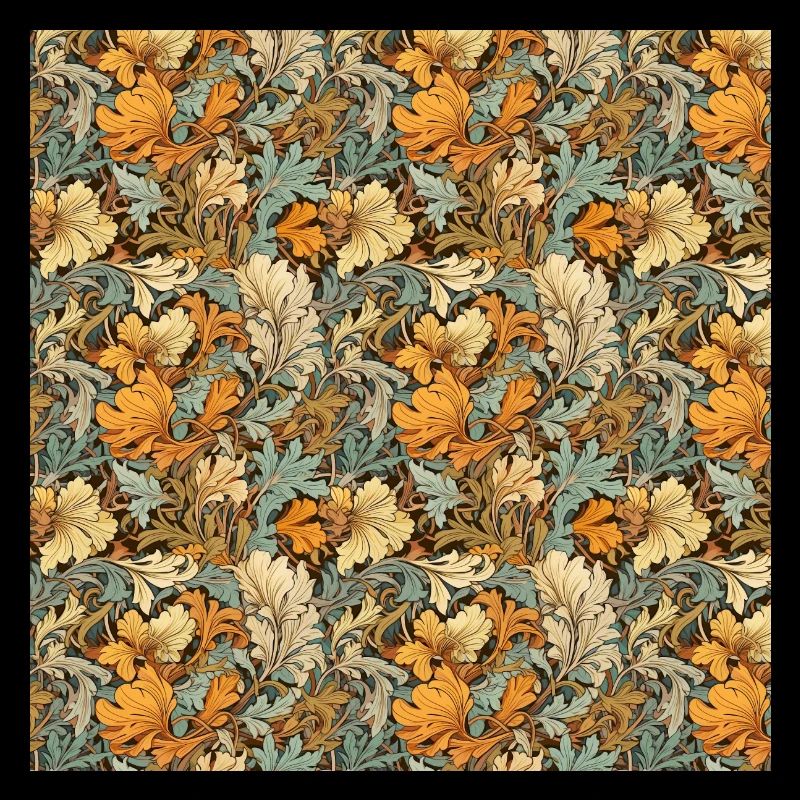 Leaves Seamless Pattern Leaf Foliage Nature Print