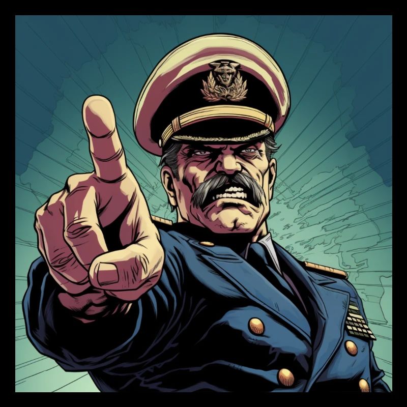 Comic style Captain