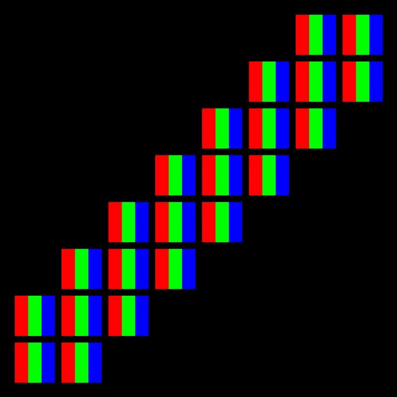 Pixel Art Schrägstrich