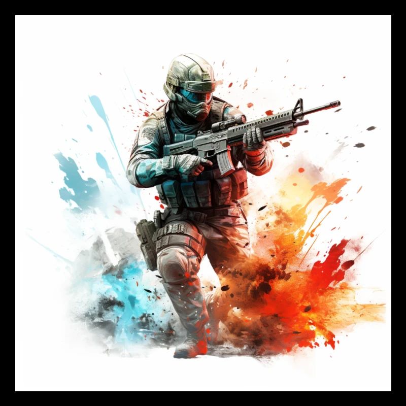 Gaming Art CoD BF 2042 BF4 BF3 BF2
