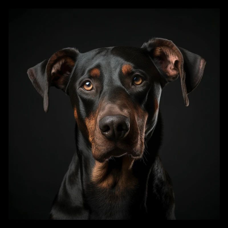 Portrait Cool Dobermann